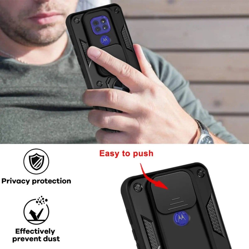 Funda Para Moto Tapa Deslizante Case + Cristal Templado