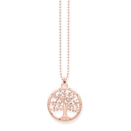 Thomas Sabo Women Necklace Tree of Love Rose Gold 925 Sterling Silver KE1660-415-40-L45v