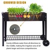 aboxoo Large Planter Raised Beds with Legs Outdoor Metal Planter