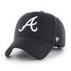 '47 Atlanta Braves MVP Adjustable Black Hat, One Size, Black,