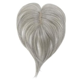 Gray Hair Concealing Wig Parting Type Light Gray Hair