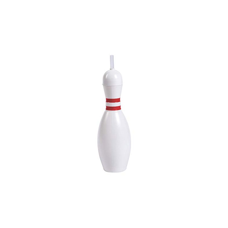 Fun Express 12 Pieces Bowling Pin Cups with Lids &