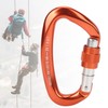 Mountaineering D Locking Carabiner Clips Alloy Heavy Duty Carabiner for