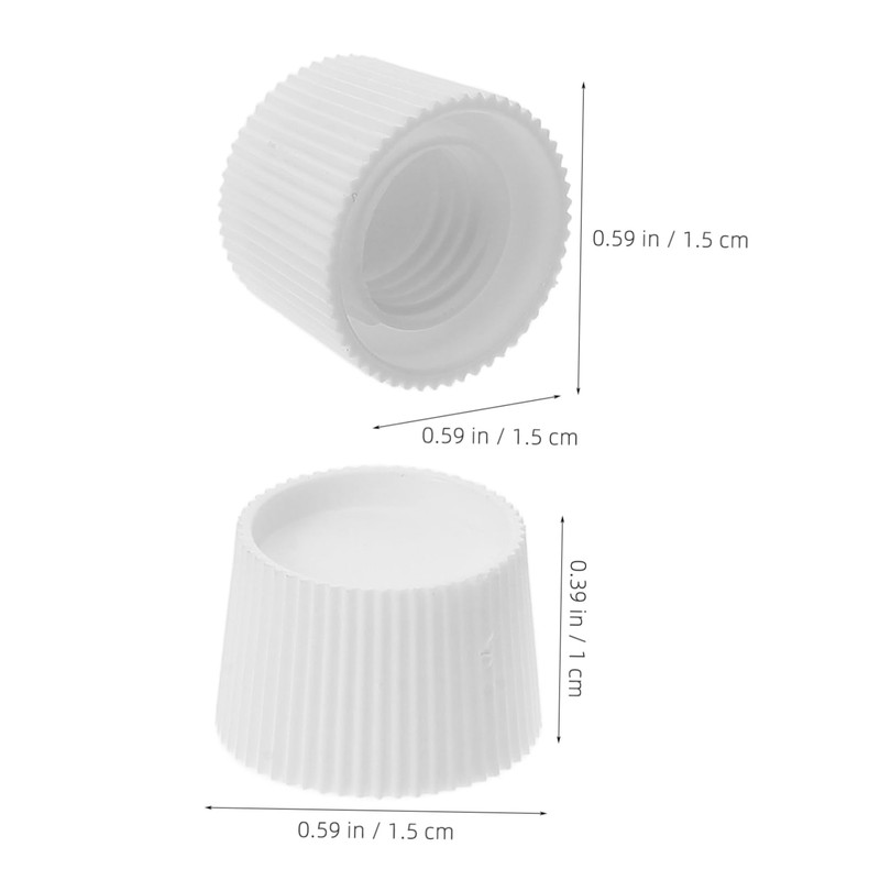 minkissy Screw-in Toothpaste Lid 100pcs Plastic Toothpaste Caps for Travel