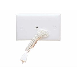 HPM Flush Cord-Pull Ceiling Switch, 240V AC 10A, White