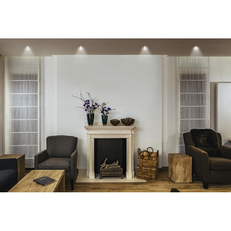 Ledvance Spot Twist recessed downlight, black, 5 W, 400 lm,