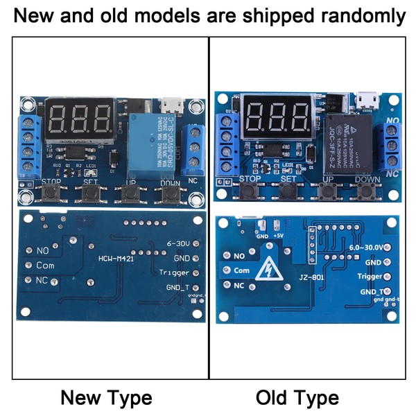 Akozon Timer Relay Module DC 6V ~ 30V Trigger Delay