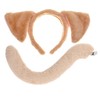 CHEU Conjunto de diadema con orejas de perrito y cola
