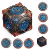 DND Rotary Metal Dice 3D Handheld 7-in-1 Polyhedral Role Playing