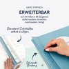 goldbuch 36113 Certificate Folder Pastel Turquoise, DIN A4 Document Folder