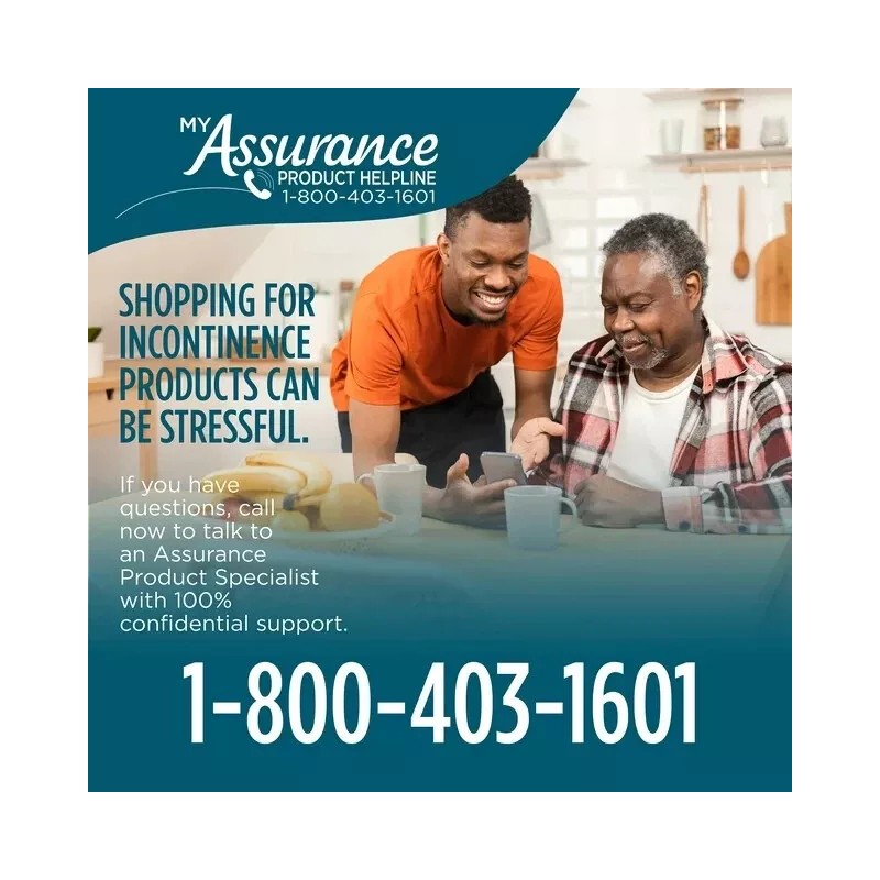 Assurance Unisex Maximum Incontinence Briefs with Tabs, Bariatric 40 Count