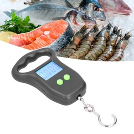 50KG Electronic Hook Scales Digital Display Hanging Scales High Accuracy Suspension Scales Industrial Weighing Tools for Grocery Shopping Fishing Tackle Bag Luggage