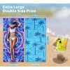 Twoyek Microfiber Sand Free Beach Towel Thin Quick Dry Super
