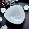4All Selenite Oval Bowl Handmade Natural White Charging Selenite Crystal