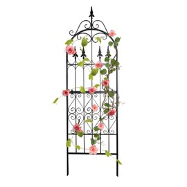 SCENDOR GARDEN SCENDOR Garden Trellis 70H x 21.7W for Climbing Plants - Heavy Duty Metal Iron Wire Vine Flower Trellis for Rustproof Outdoor Climbing Plants Support