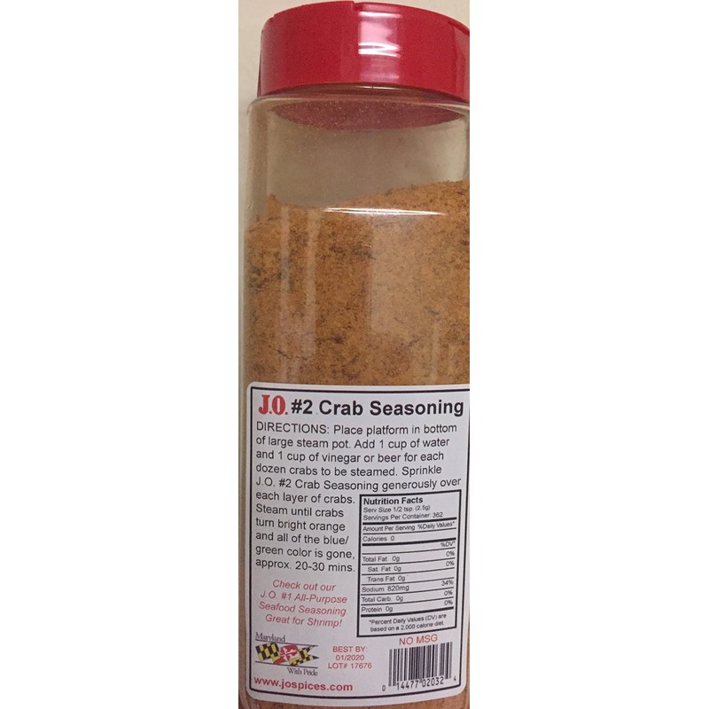 J.O. Crab Seasoning #2 32 Ounce