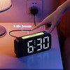 HOMVILLA Alarm Clock with 9 Color LED RGB Night Light,