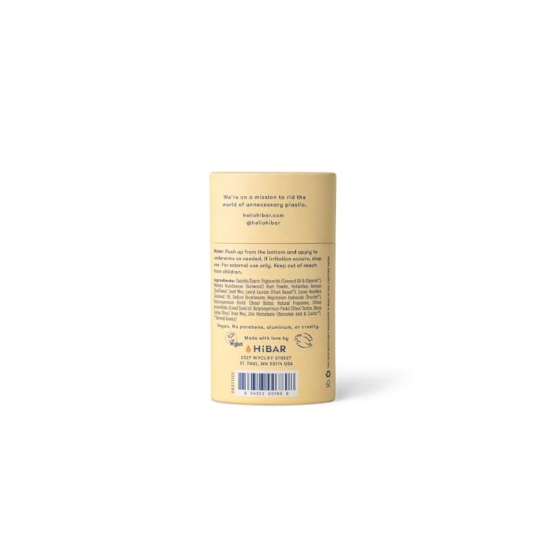 HiBAR Plastic Free Deodorant - Coconut & Vanilla