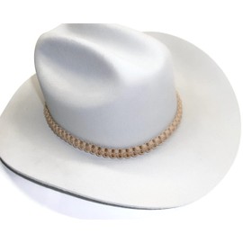 RedVex Paracord Hat Band - Cowboy Hat Band - Choose your color and style (Gold, Cobra (`3/4"))