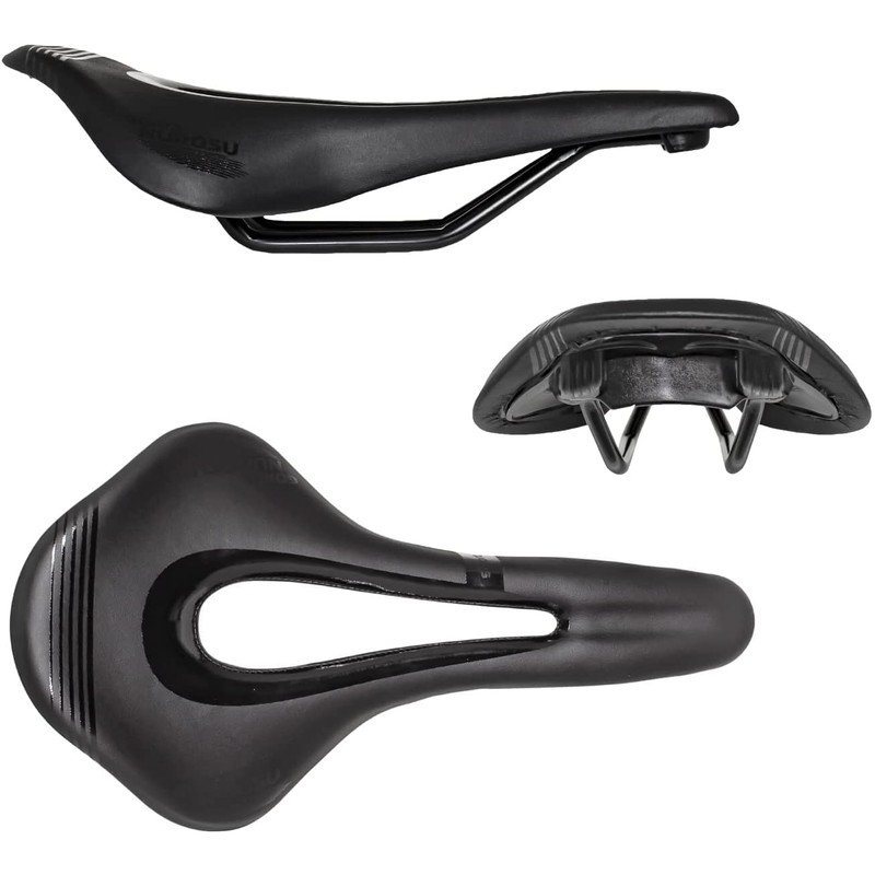 GORIX Saddle Bicycle Lightweight Short Nose (GX-NUROSU) Wide Type Perforated
