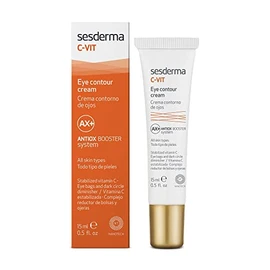 Sesderma | C-Vit Eye Contour Cream | Vitamin C | Eye Contour Cream | Eye Brightening | Reduces Puffiness and Dark Circles | Depuffing Eye Cream | 15 ml