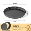 10 Inch Round Tart Pan with Removable Bottom - Non-Stick
