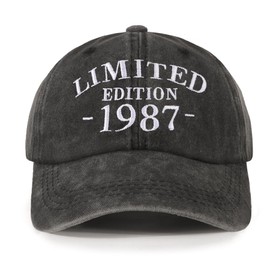 NOEMIN 37th-1987 Birthday Gifts for Men,Dad Birthday Gift - Baseball Caps Mens Cotton Adjustable Vintage