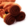 Dark Copper Red Body Wave Bundles Reddish Brown Bundle 32