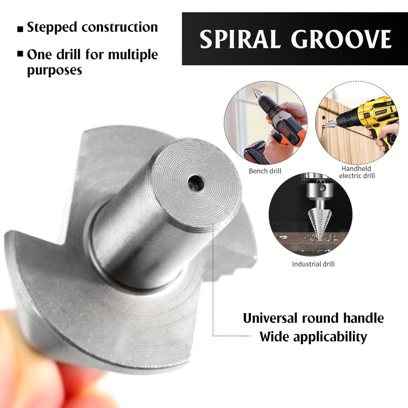 HSS Step Drill 10 mm Shank Taper Drill Bit Peeling