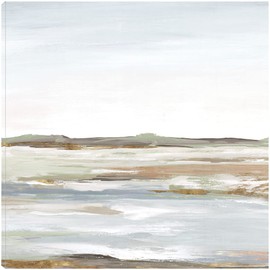 Fine Art Canvas Vastness I Canvas Wall Decor by Artist Eva Watts for Living Room, Bedroom, Bathroom, Kitchen, Office, Bar, Dining & Guest Room - Ready to Hang - 22 in x 22 in