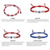 Set of 6 Lucky Bracelets: Bracelet 7 Knots, Hand of