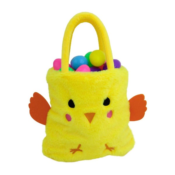 Personalized Plush Easter Egg Hunt Bags (Unpersonalized Chick)