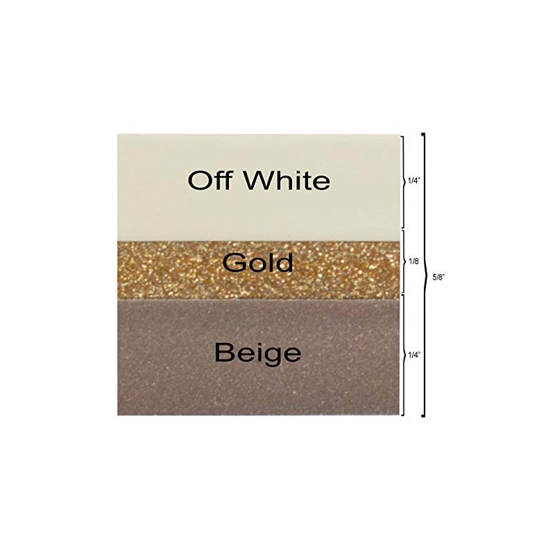 Larson Boats 5/8 inch LXI Hull Deck Tape Striping White/Gold/Silver