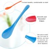 SURALIN Set of 4 colourful plastic spoons, small spoons, coffee