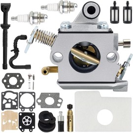 Qiuwanzia MS170 C1Q-S57 Carburetor for STIHL 017 018 MS180 MS 170 MS 180 Chainsaw Parts Replaces for Zama C1Q-S57A C1Q-S57B 1130-120-0603 1130 124 0800 with carburetor repair kits