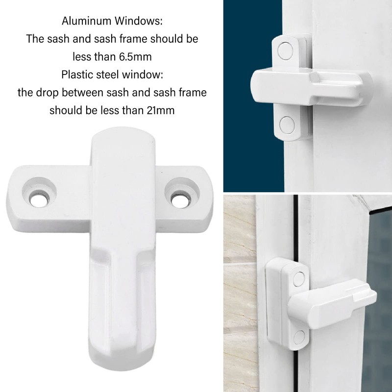 Sash Blocker Window Jammer Aluminum Alloy T Type Door Window