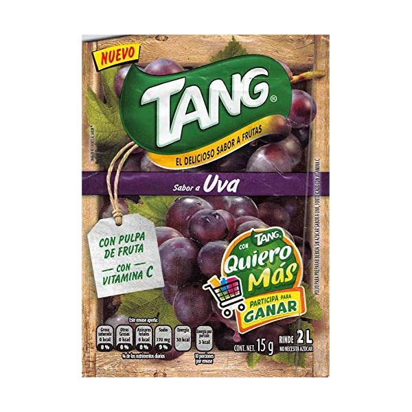 Tang Uva (Grape) Powdered Drink Mix Packets (Pack of 24)