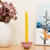 100% Beeswax Handmade Taper Candles (Honey Yellow) - 8 Inch
