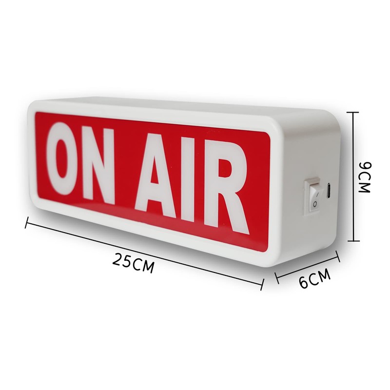 ON AIR Light Sign Recording Sign Studio Warning Signfor (Studio/Home