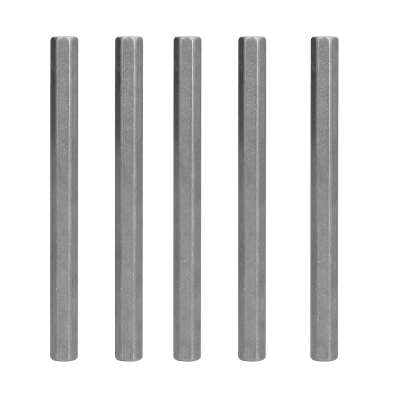 5Pcs Long Rod Nut Hex Coupling Straight Bar Stainless Steel