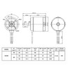 Scooter Brushless Motor 280KV Aluminum Alloy Threaded Shaft Low Noise