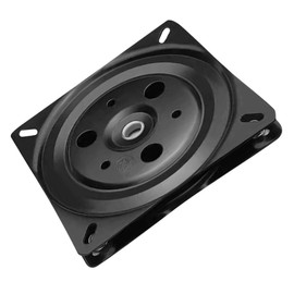 Operitacx Furniture Turntable Clamp on Boat Seat Swivel Chair Frame Swivel Ball Bearing Plate Car Seat Rotatable Base for Boat Seats Bar Stool Cover Cold Rolled Steel Black