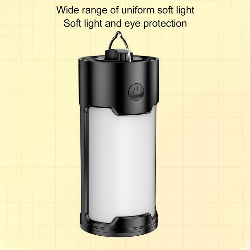 LED Camping Lantern Rechargeable 1000lm 2 Gears Portable Tent Light
