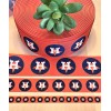 Unbranded 3/8, 5/8, 7/8 & 1.5" (1YD) Houston Astros Grosgrain Ribbon Baseball Cheer Bow - 7/8"