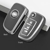 WORCAS Silver Pattern Premium Soft TPU Key Fob Cover Case