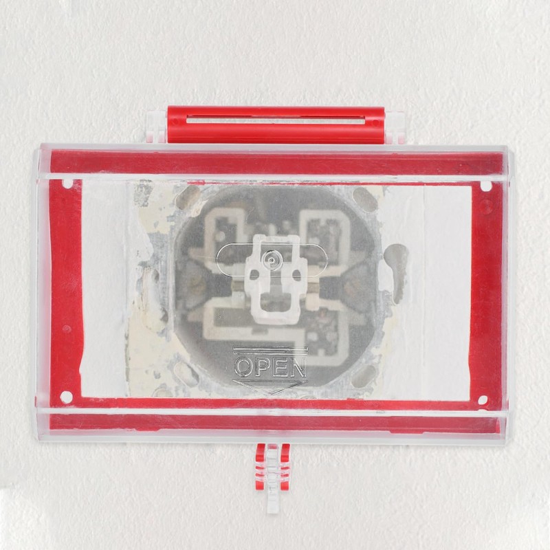 OUNONA Emergency Stop Button Cover Lockout Transparent Push Button Switch