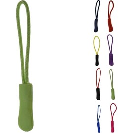 ROKEL Zipper Pulls, Zip Puller Replacement – 5 Pack Lime Green, Durable Zip Tags Cord Pulls for Backpacks, Luggage, Jackets, Suitcases & Bags – Easy Fix Zip Repair Extension (Lime Green, 5 Pack)