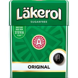 Läkerol Original Licorice Menthol Flavor Sugar-Free Pastilles (Pack of 4)