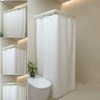 Foldable bathroom shower curtain (0-100cm)