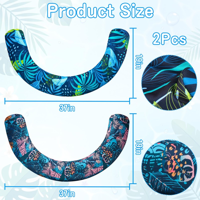FindUWill Pool Noodles 2 Pack, Inflatable Pool Noodle with Soft